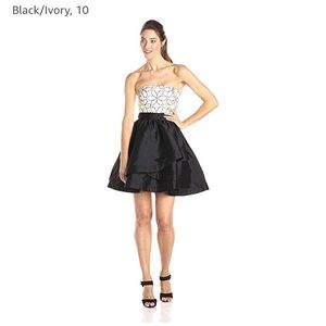 EUC Adrianna Papell strapless party dress size 10